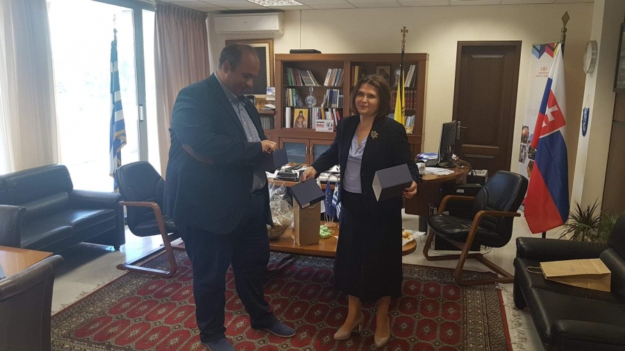 Συνάντηση Αντιπεριφερειάρχη Γρεβενών κ.Γιάννη Γιάτσιου με την Πρέσβη της Σλοβακίας κ.Ιβέτα Χρίτσοβα