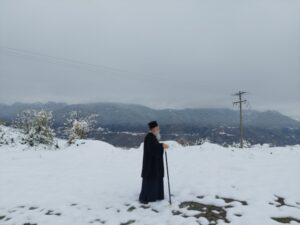 Tο Μυστήριο του Ιερού Ευχελαίου στο χιονισμένο Πρόσβορο
