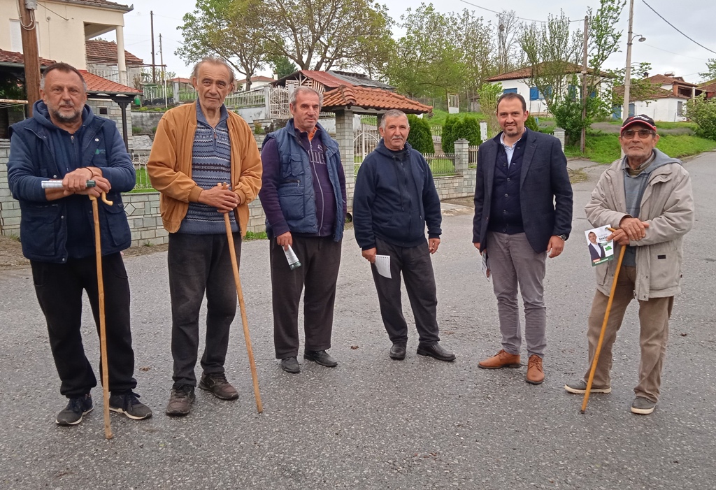 Επίσκεψη σε οκτώ χωριά πραγματοποίησε την Πέμπτη 4 Μαΐου 2023 ο Υποψήφιος Βουλευτής του ΠΑΣΟΚ-ΚΙΝΑΛ Γιάννης Στούπας