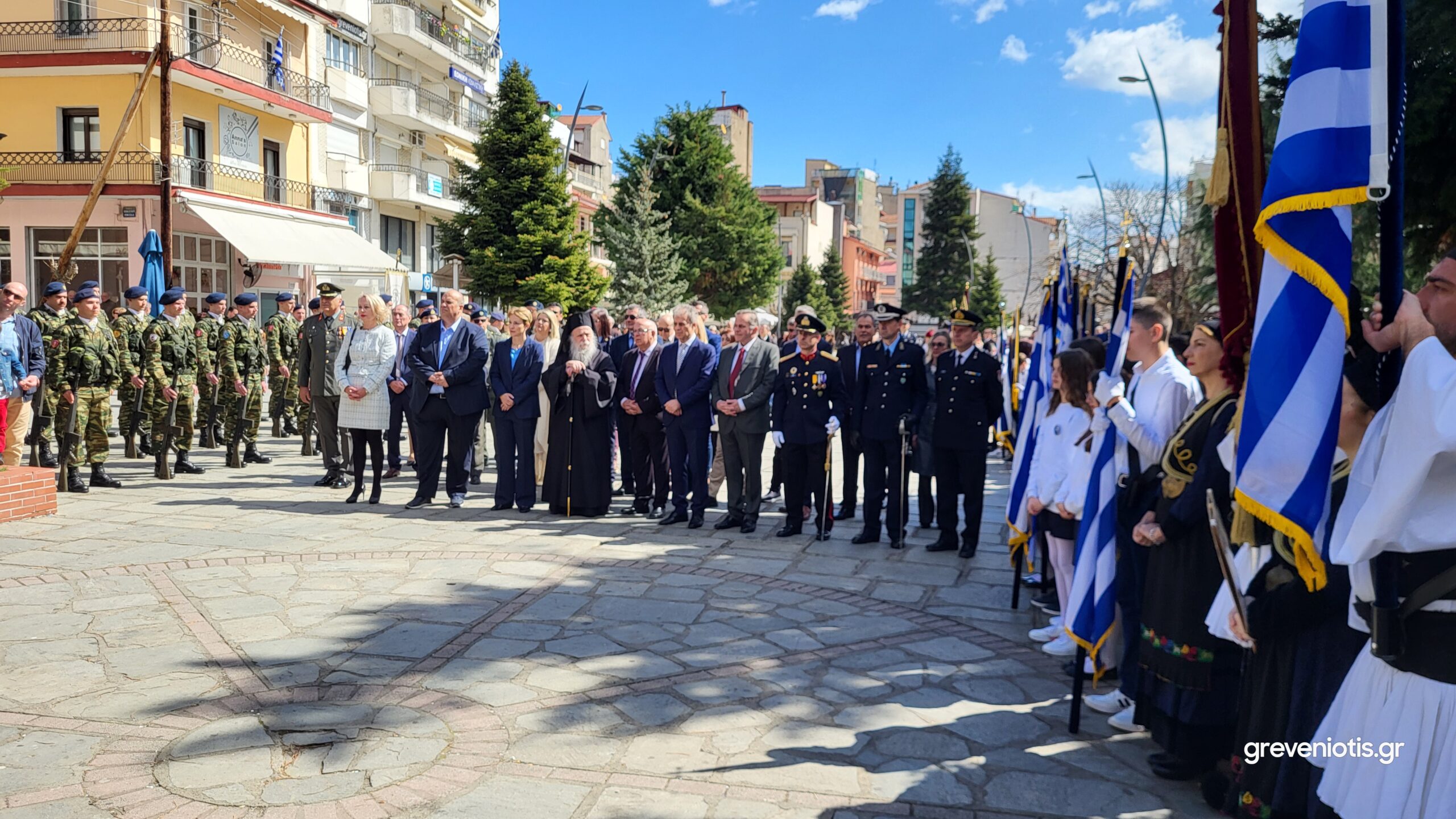 25η Μαρτίου:  Eπιμνημόσυνη δέηση, κατάθεση στεφάνων και ο πανηγυρικός της ημέρας (video- φωτογραφίες)