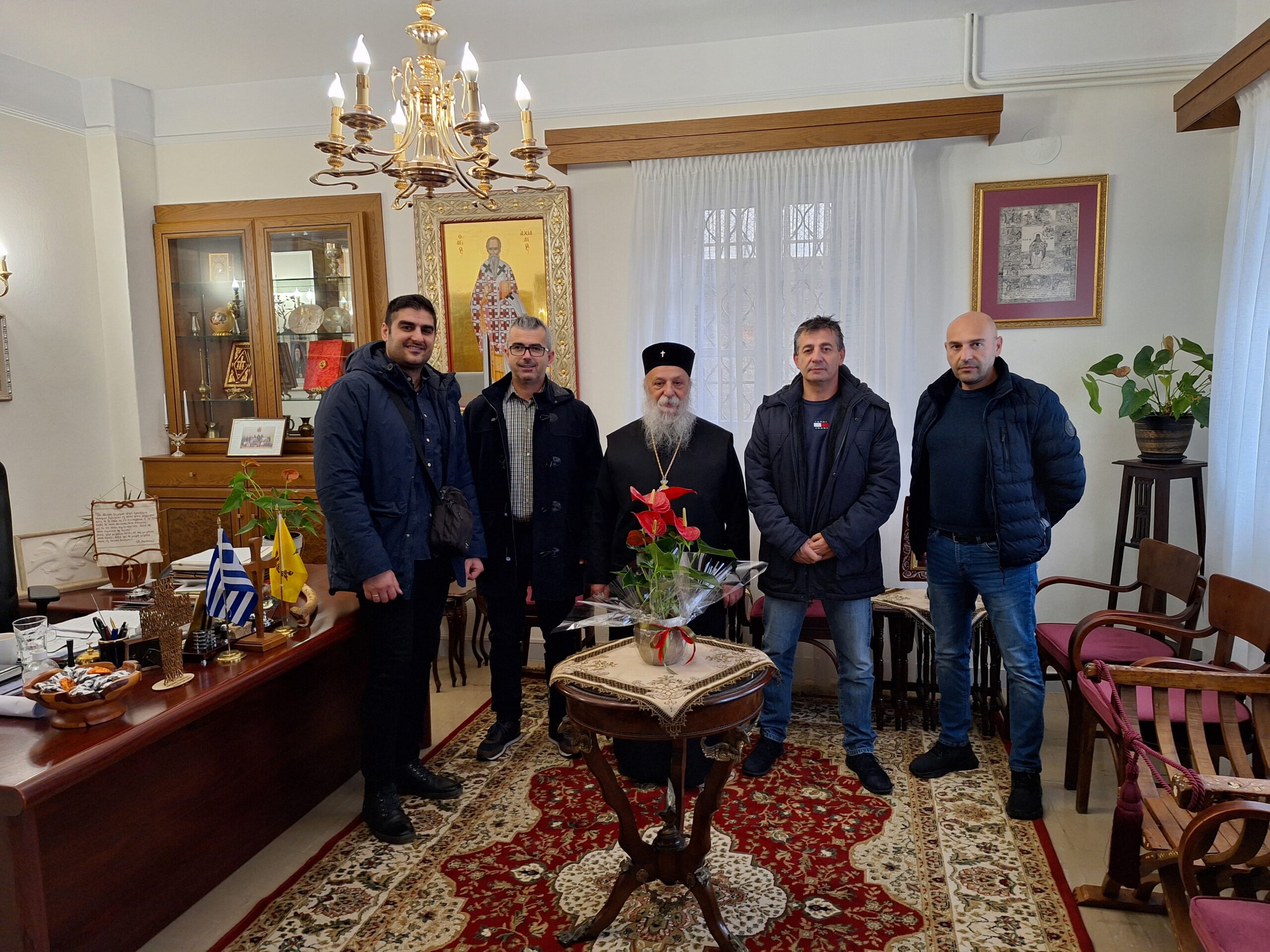 Επίσκεψη της Ένωσης Αστυνομικών Υπαλλήλων στο Μητροπολίτη Γρεβενών κκ Δαυίδ 