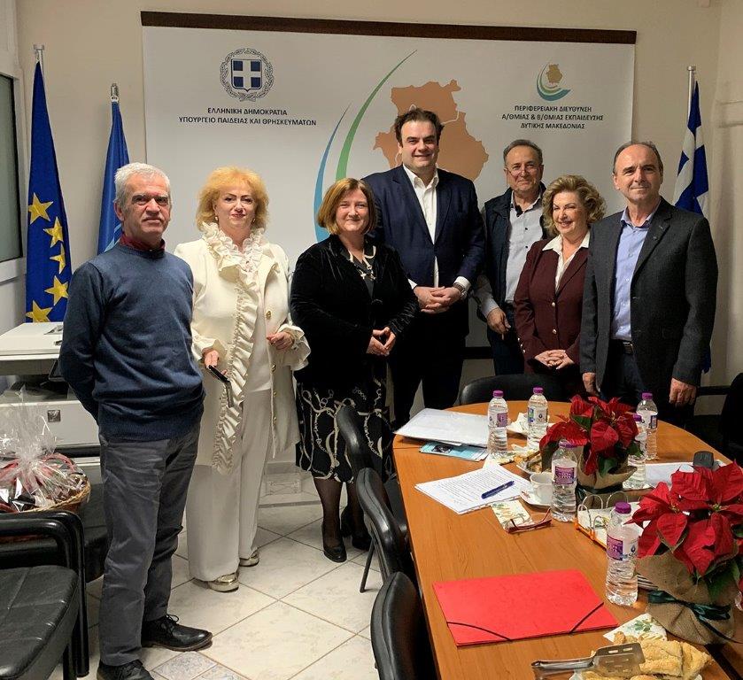 <strong>Επίσκεψη Υπουργού Παιδείας, Θρησκευμάτων και Αθλητισμού, Κυριάκου Πιερρακάκη </strong><strong>στην Π.Δ.Ε. Δυτικής Μακεδονίας</strong>