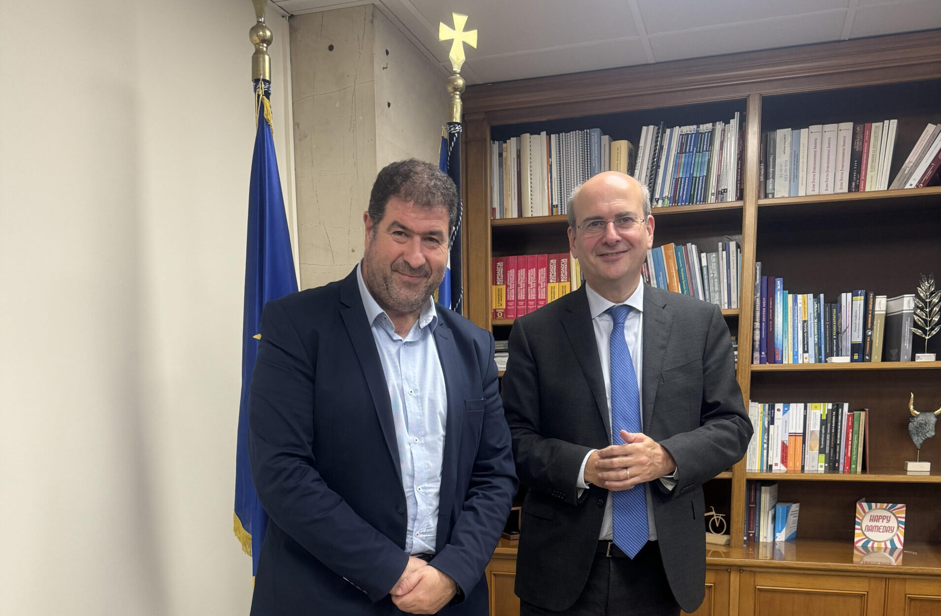 Συνάντηση Βουλευτή Γρεβενών με τον Υπουργό Εθνικής Οικονομίας <strong>και Οικονομικών για Οικονομικά Ζητήματα της Π.Ε. Γρεβενών</strong>
