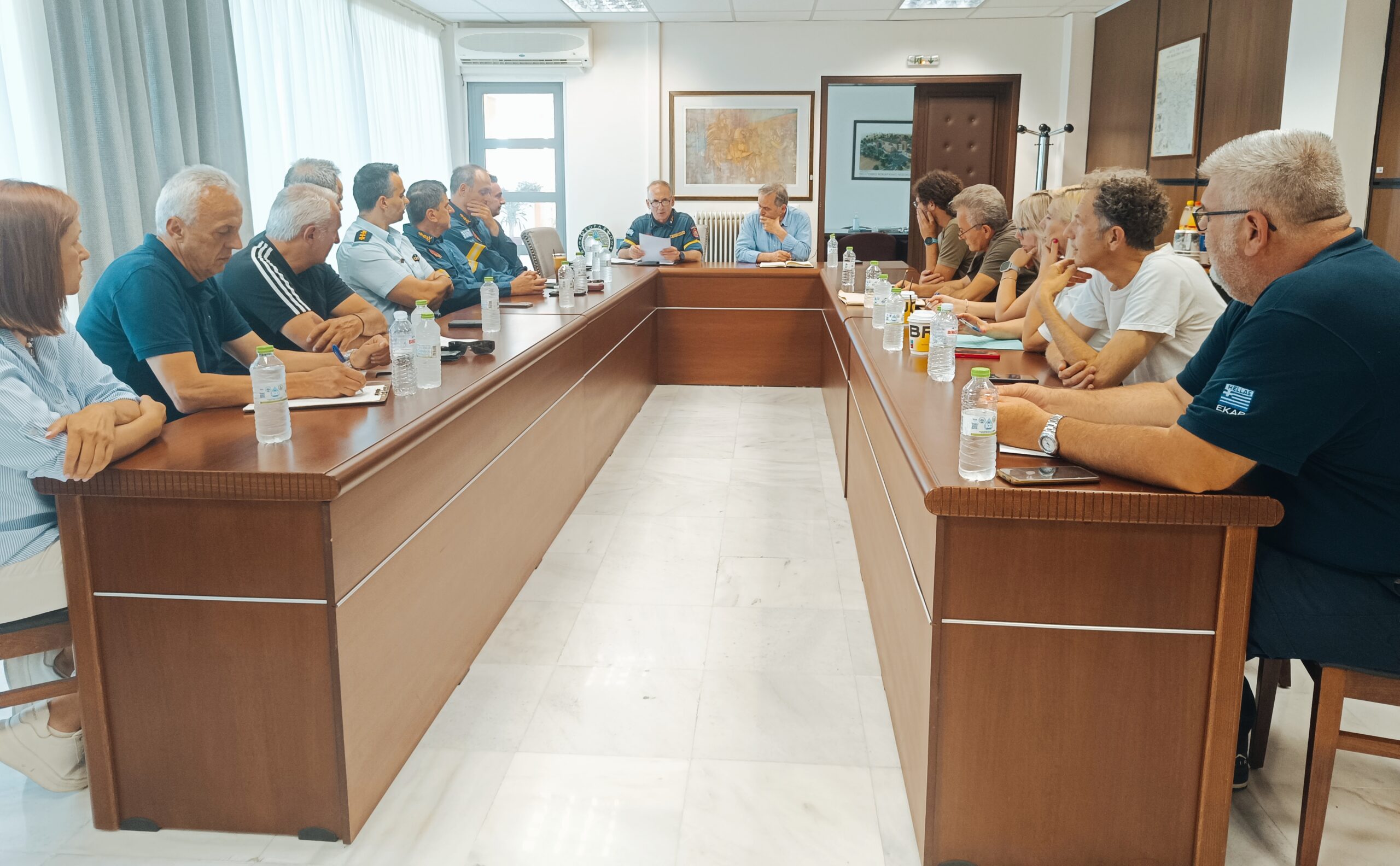 Σύσκεψη φορέων Πολιτικής Προστασίας