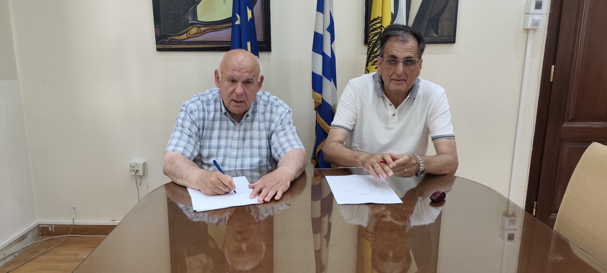 Υπογράφηκε η σύμβαση παραχώρησης εκμετάλλευσης των φυσικών πηγών “ΒάλιαΚίρνα” της Κοινότητα Σαμαρίνας.