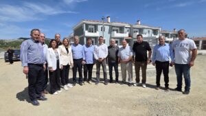 Επίσκεψη του Υπ. Υποδομών & Μεταφορών Χρίστου Δήμα και της  Υφ. Εργασίας & Κοινωνικής Ασφάλισης κας Άννας Ευθυμίου στις νέες Εργατικές Κατοικίες