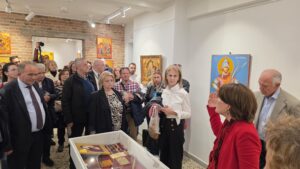 Tα εγκαίνια της  Έκθεσης του αγιογράφου Γρηγόρη Μπαλογιάννη  (βίντεο -φωτογραφίες)
