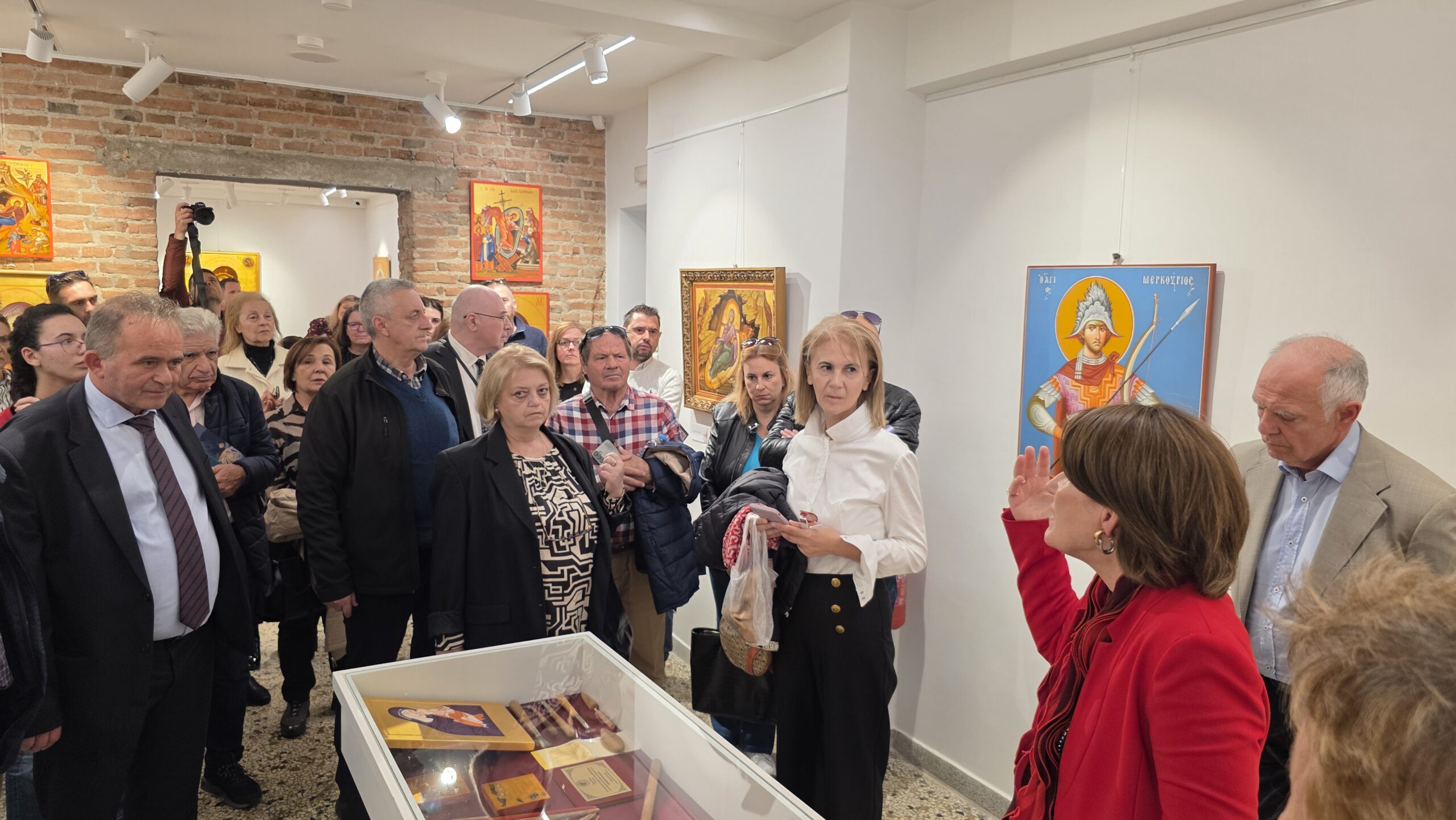 Tα εγκαίνια της  Έκθεσης του αγιογράφου Γρηγόρη Μπαλογιάννη  (βίντεο -φωτογραφίες)