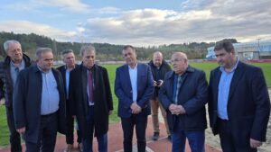 Επίσκεψη Γιάννη Βρούτση , στο Δημοτικό Αθλητικό κέντρο «ΜΙΛΤΟΣ ΤΕΝΤΟΓΛΟΥ» – 2.800.000€ στην ΠΕ Γρεβενών για  Αθλητικές υποδομές