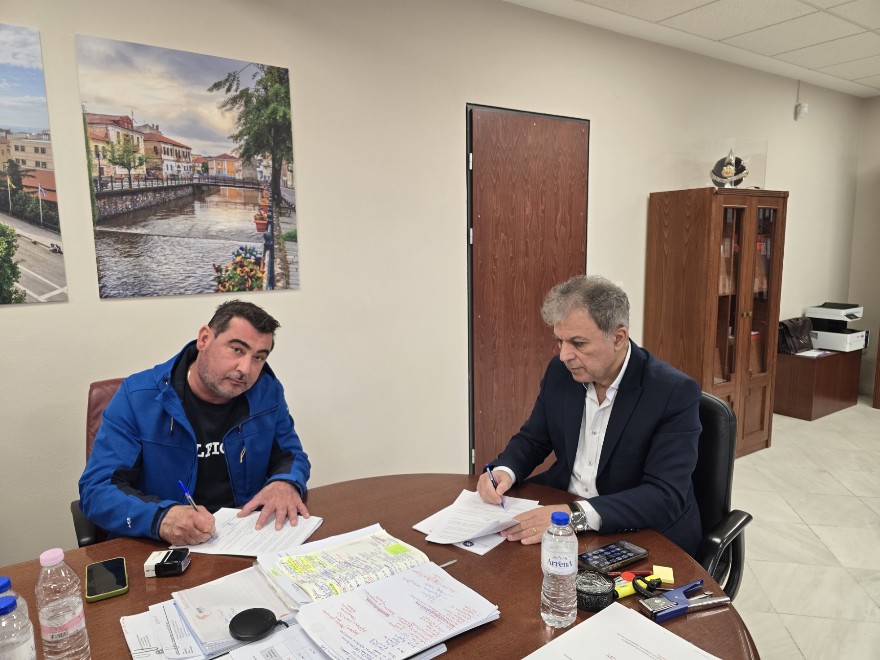 Υπογραφή Σύμβασης για τις Άμεσες Ασφαλτικές Παρεμβάσεις στο Ε.Ο.Δ./Π.Δ.Μ.