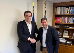 Συνάντηση του Βουλευτή Π.Ε. Γρεβενών με τον Πρόεδρο του Eurogroup και Υπουργό Εθνικής Οικονομίας και Οικονομικών, Κυριάκο Πιερρακάκη