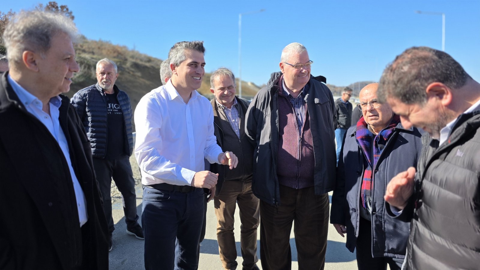 Επίσκεψη του υπουργού Μεταφορών Χρίστου Δήμα, στο Βόρειο Τμήμα του Ε65 (βίντεο)