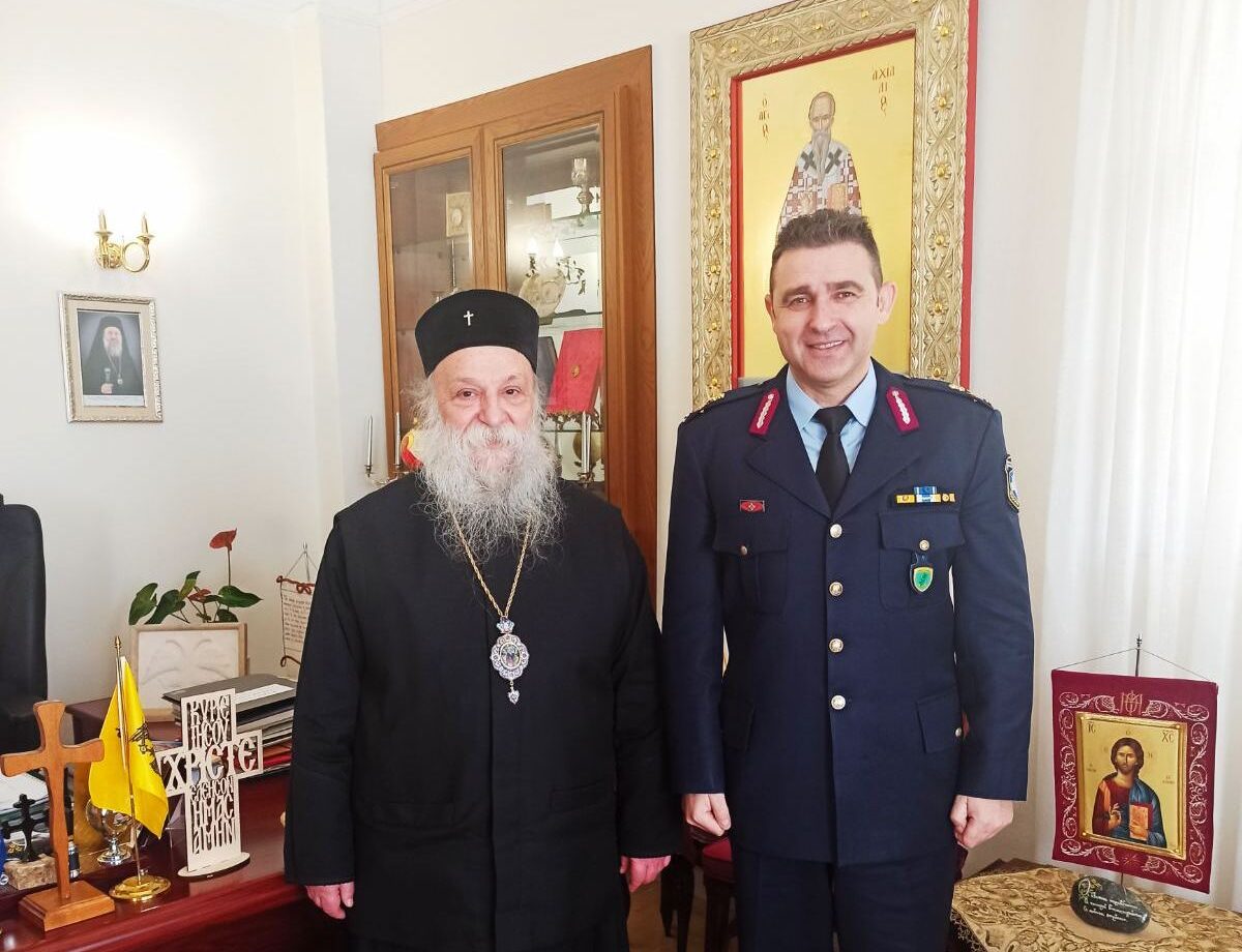 Εθιμοτυπική επίσκεψη του Γενικού Περιφερειακού Αστυνομικού Διευθυντή Δυτικής Μακεδονίας στον Μητροπολίτη Γρεβενών