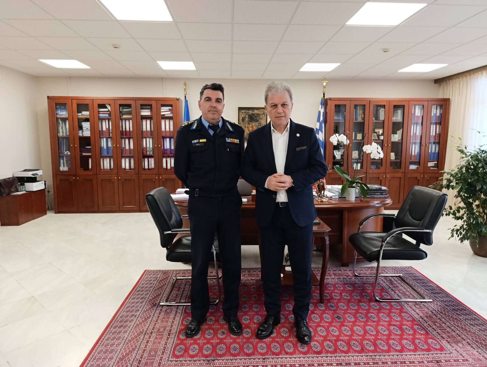 Επίσκεψη του νέου Συντονιστή Επιχειρήσεων Ηπείρου, Δυτικής Μακεδονίας και Νήσων στον Περιφερειάρχη Δυτικής Μακεδονίας