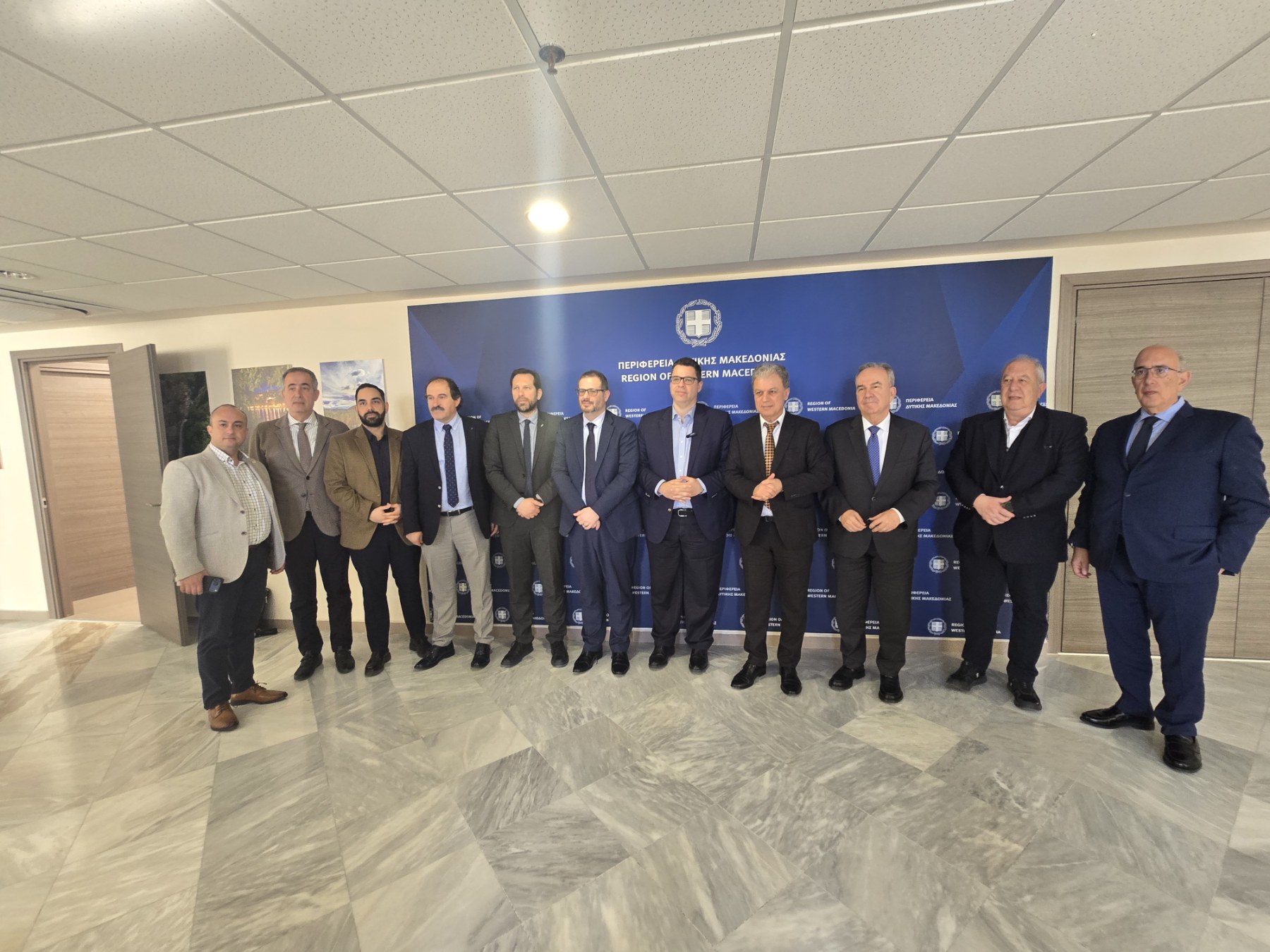 Υποδοχή κυβερνητικού κλιμακίου από τον Περιφερειάρχη Γιώργο Αμανατίδη