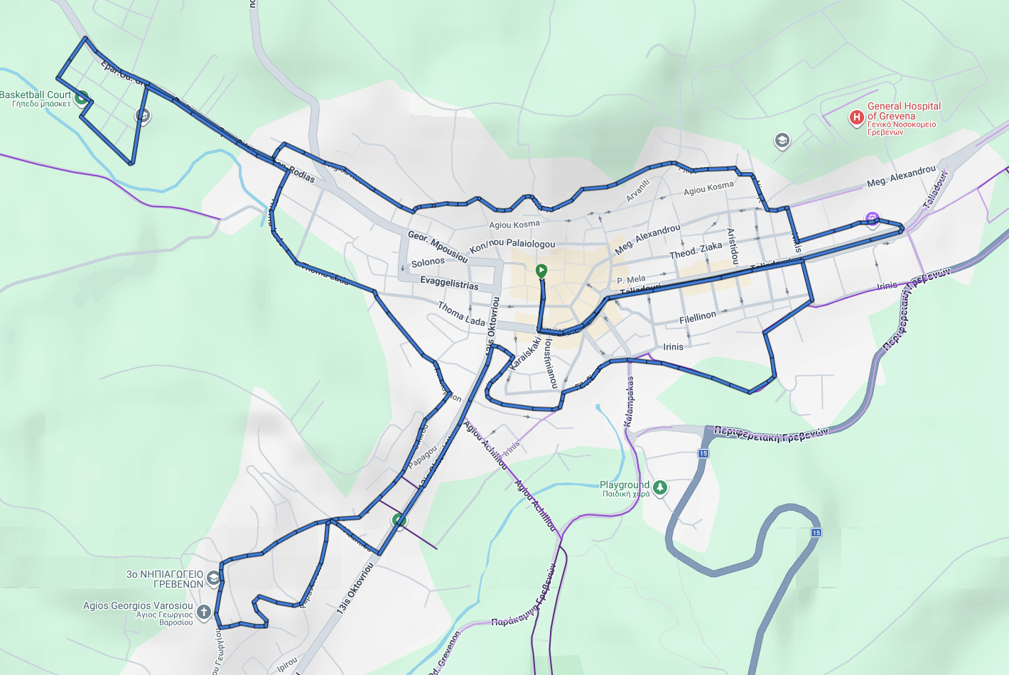 3ο  Grevena City Run: οι διαδρομές του αγώνα