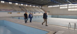 Αυτοψία Δημάρχου Γρεβενών στο έργο αναβάθμισης του Κλειστού Κολυμβητηρίου.