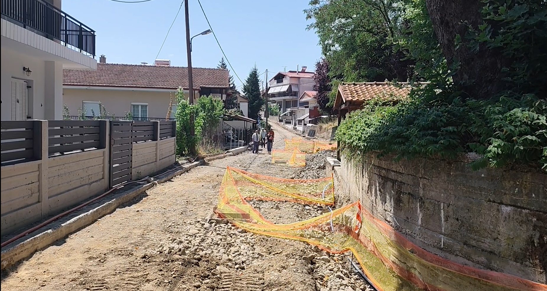 Αυτοψία Δημάρχου Γρεβενών στις εργασίες ανάπλασης του Βαροσίου.